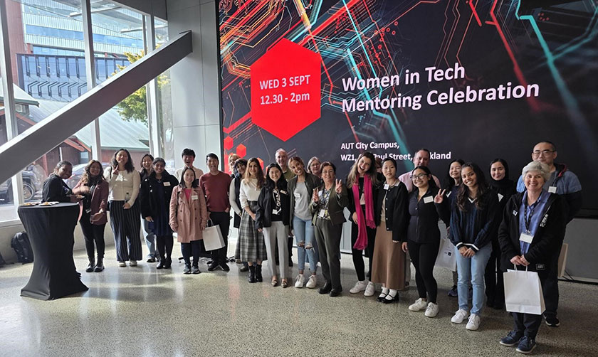 Women in Tech Mentoring Celebration group photo